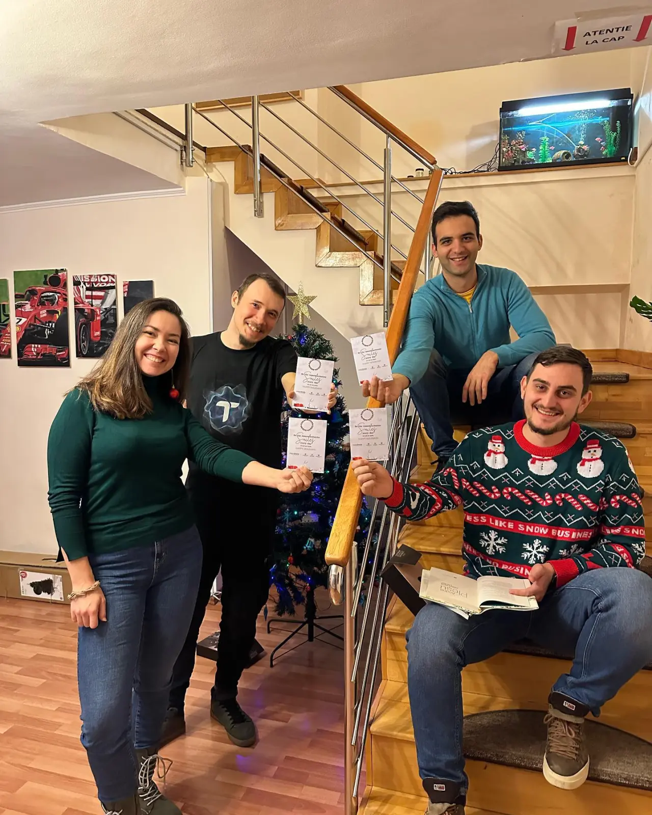 Tribus celebrating the holidays together