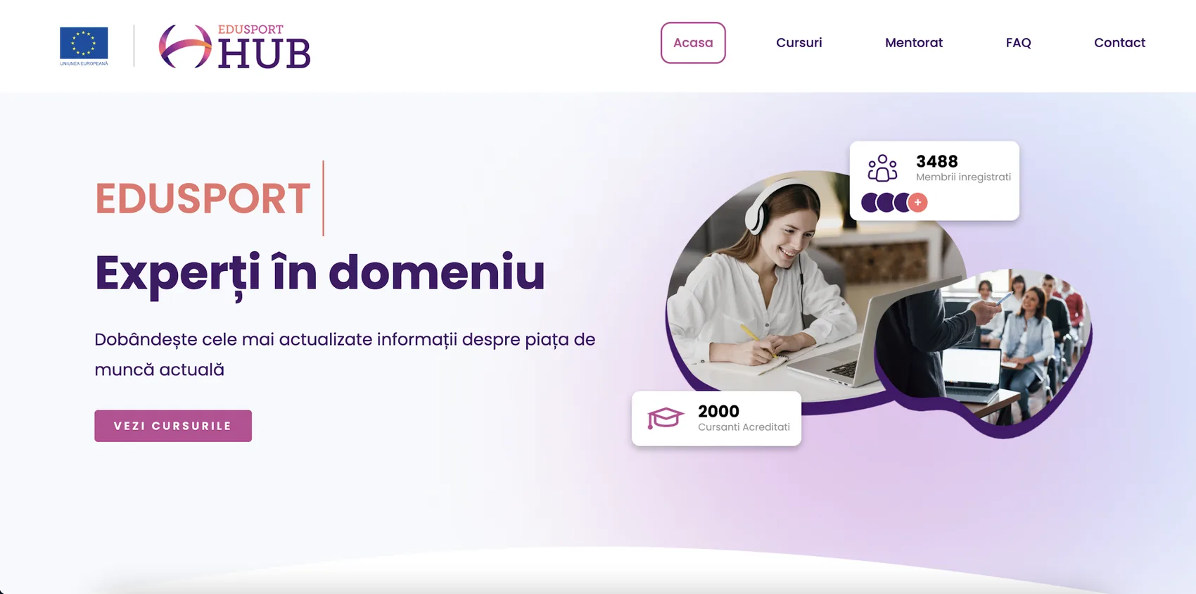 Edu-Sport — courses landing