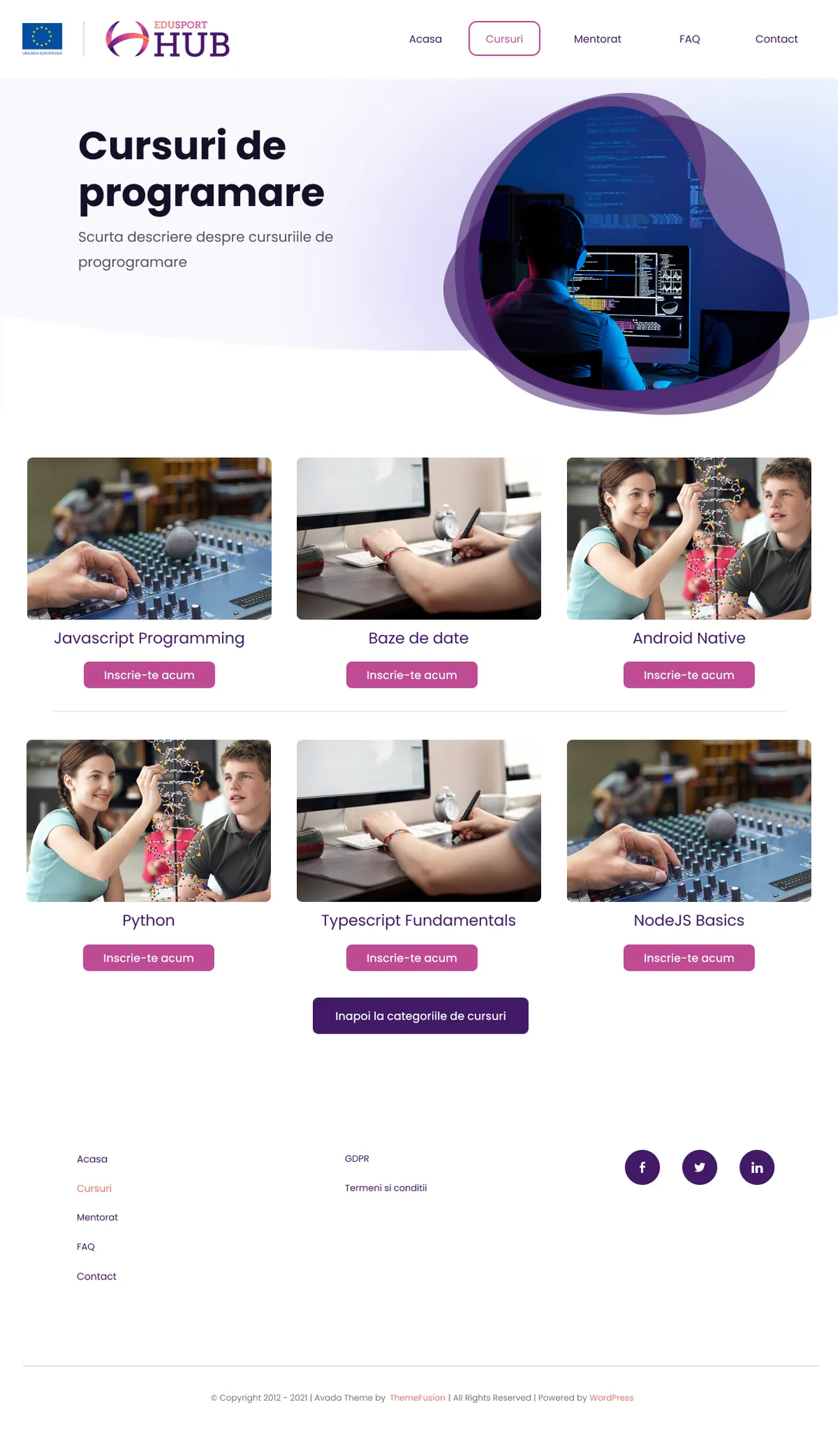 Edu-Sport — programme detail