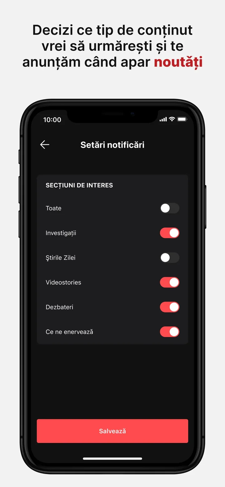 Recorder — notification settings