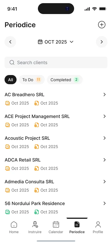 SSM Holding — periodic inspections by client