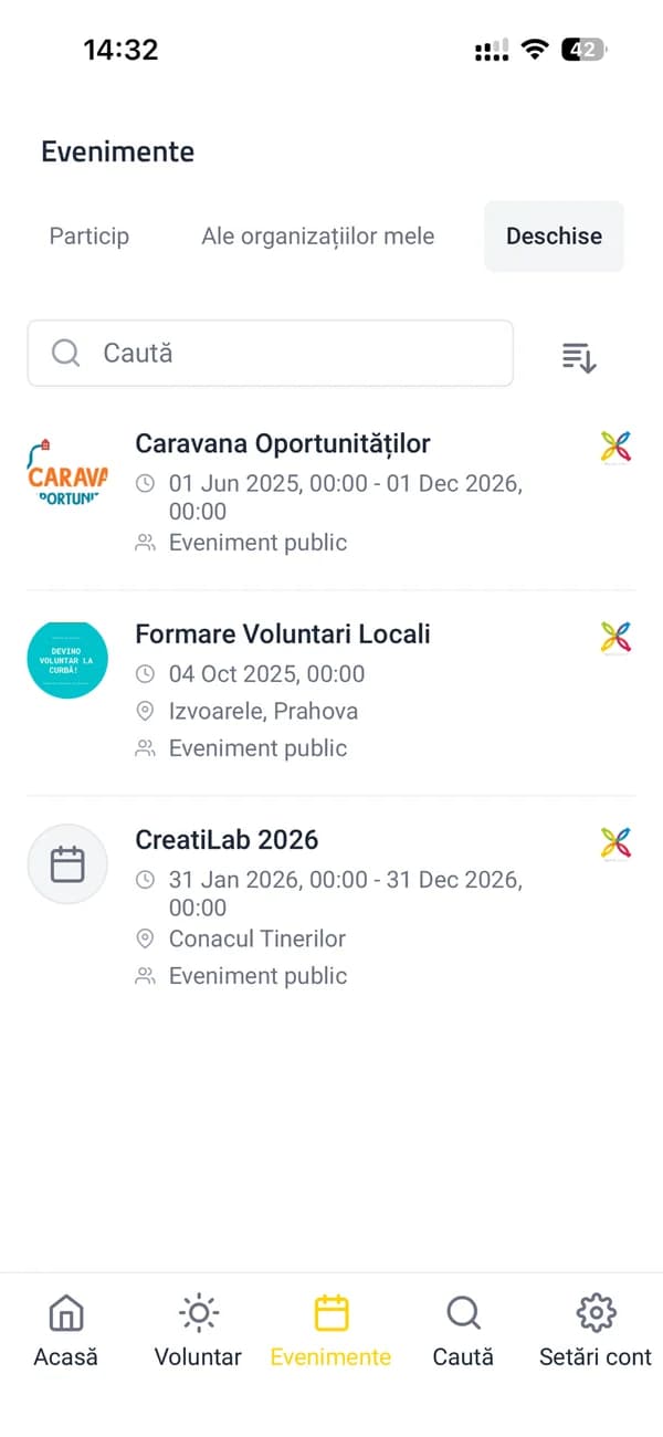VIC — open events